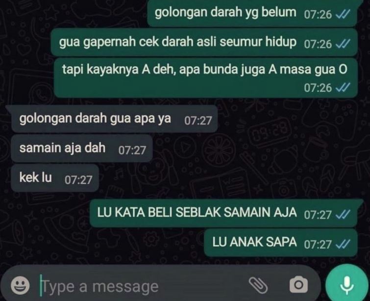 Chat lucu meremehkan Berbagai sumber