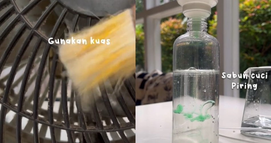 Bukan dibongkar, ini trik bersihkan debu kipas angin biar kembali cling cukup pakai 2 bahan dapur