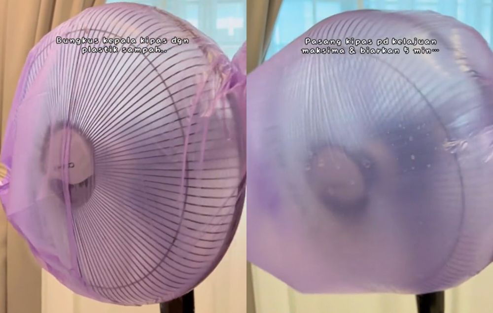 Cuma 5 menit tanpa dibongkar, ini trik bersihkan debu kipas angin pakai 3 bahan dapur