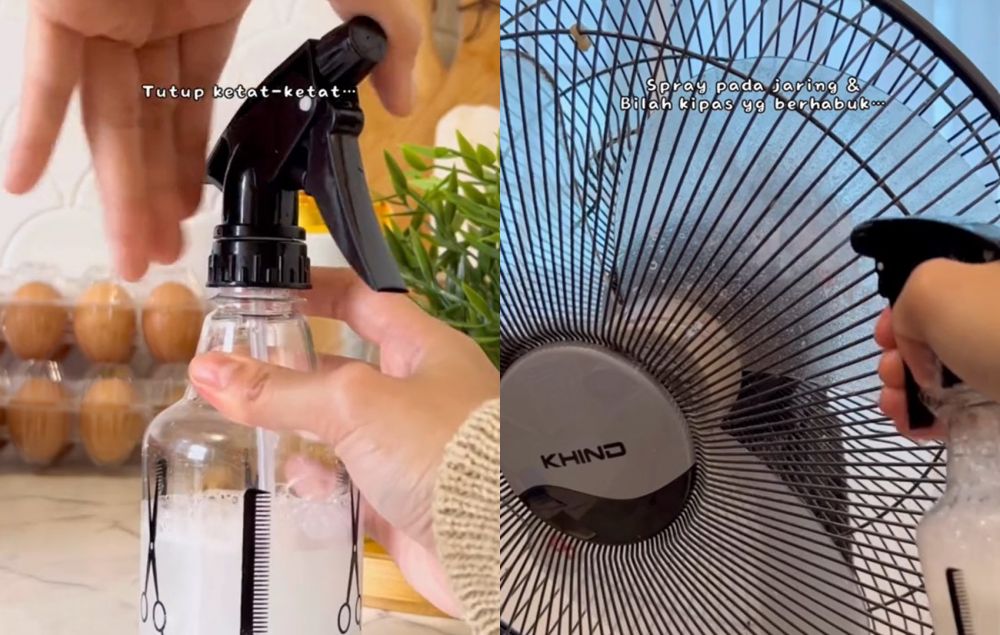 Cuma 5 menit tanpa dibongkar, ini trik bersihkan debu kipas angin pakai 3 bahan dapur