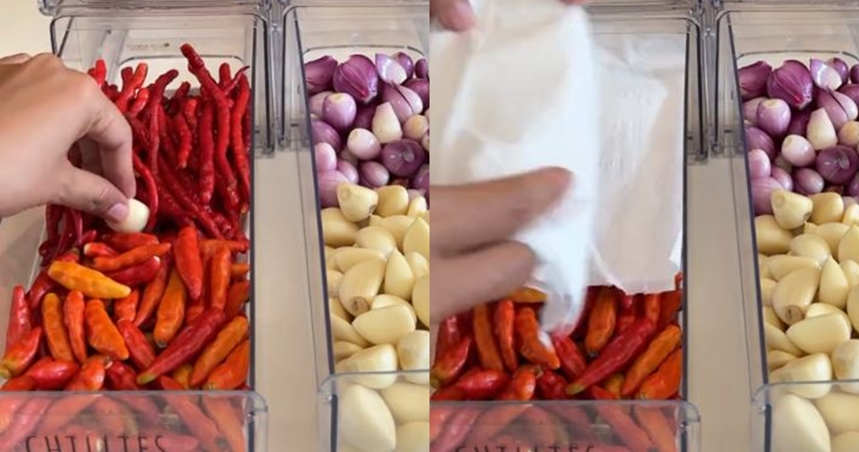 Bukan dibekukan, ini trik menyimpan cabai agar tak keriput dan awet 2 minggu ditambah 1 bahan dapur