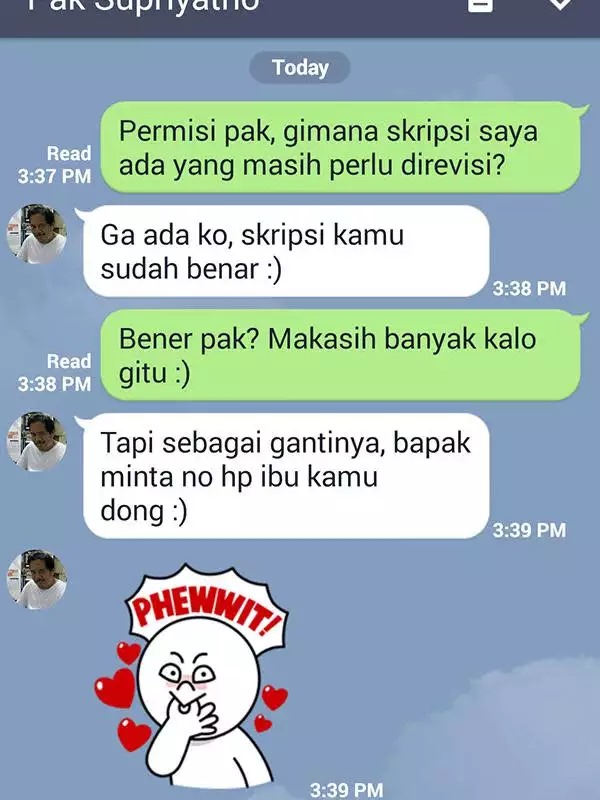 Dosen kirim sticker lucu © 2024 brilio.net