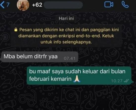 Chat lucu ketika anak kos ditagih uang sewa Berbagai sumber Chat lucu ketika anak kos ditagih uang sewa Berbagai sumber