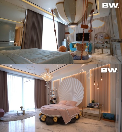 kamar tidur putri Shandy Purnamasari © YouTube kamar tidur putri Shandy Purnamasari © YouTube