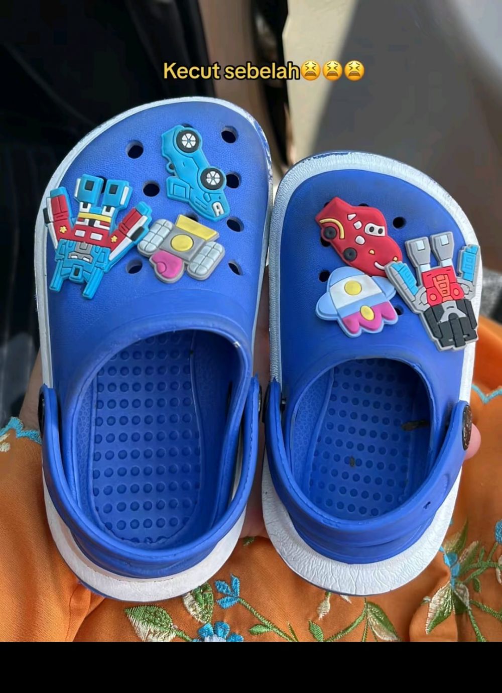 sepatu menjadi kecil di jemur © TikTok