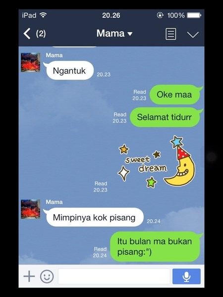 Chat lucu anak dan orang tua ini bikin tepuk jidat © X