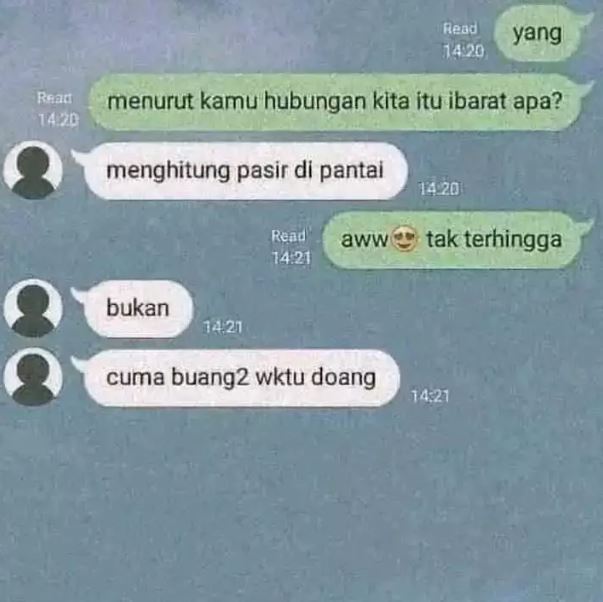 Chat lucu niatnya pengen ngegombal Berbagai sumber