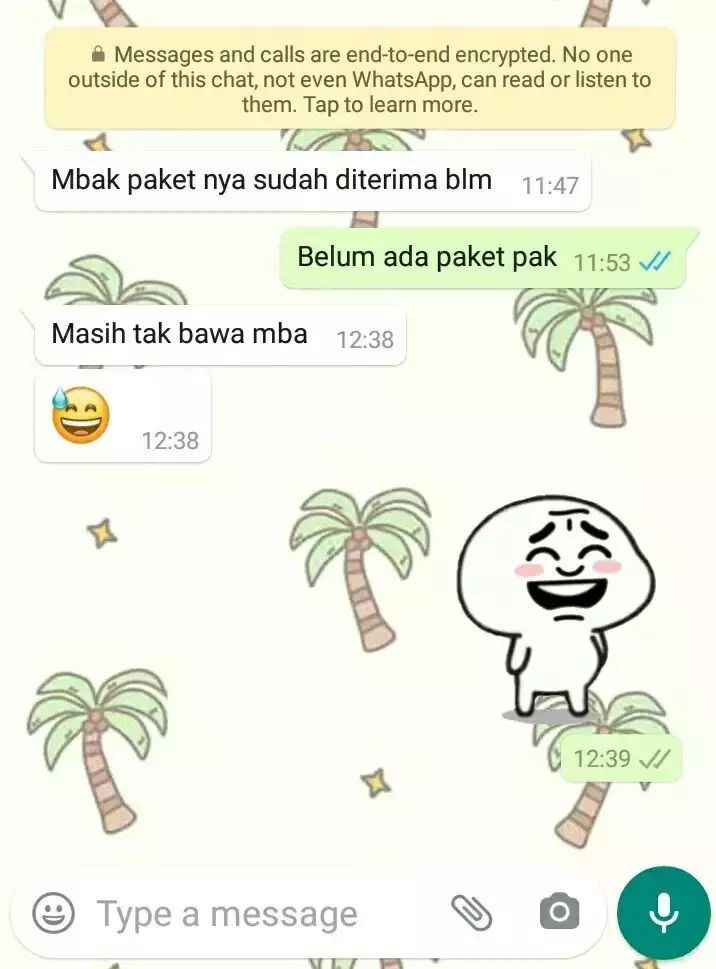 Chat lucu kurir ini bikin kesel © X Chat lucu kurir ini bikin kesel © X