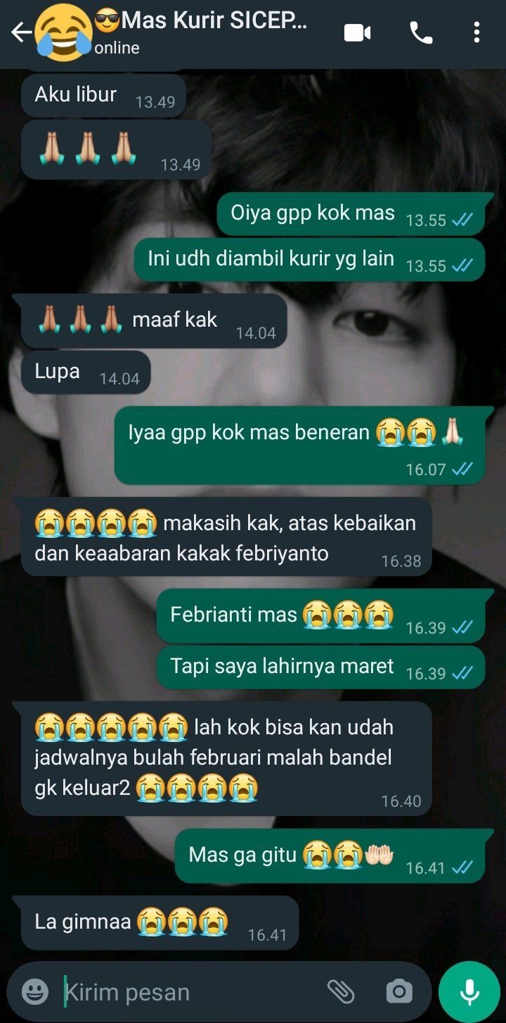Chat lucu kurir ini bikin kesel © X Chat lucu kurir ini bikin kesel © X