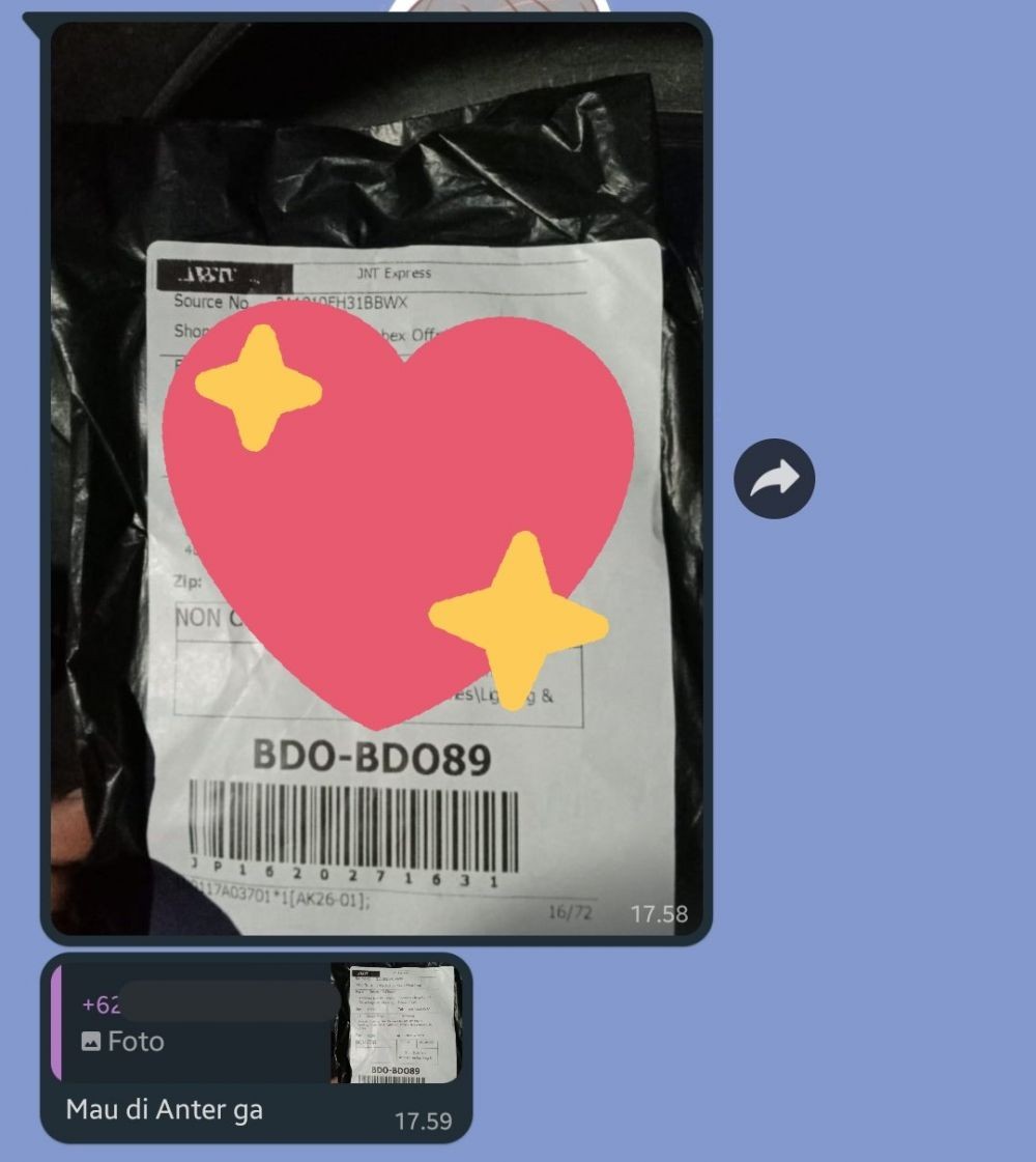 Chat lucu kurir ini bikin kesel © X Chat lucu kurir ini bikin kesel © X