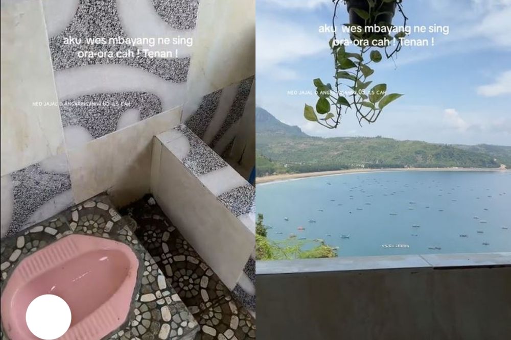 Potret kocak WC view pemandangan Berbagai sumber