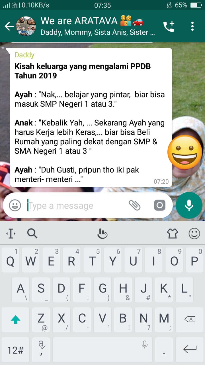 chat grup keluarga kocak berbagai sumber