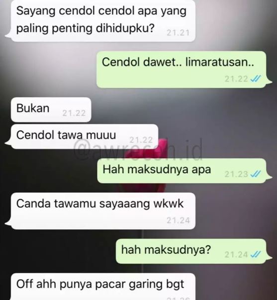 Chat lucu pacar senang ini cuma awalan doang Berbagai sumber