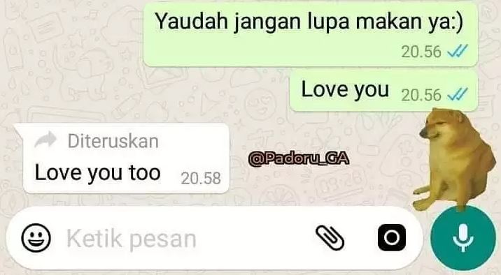 Chat lucu pacar senang ini cuma awalan doang Berbagai sumber
