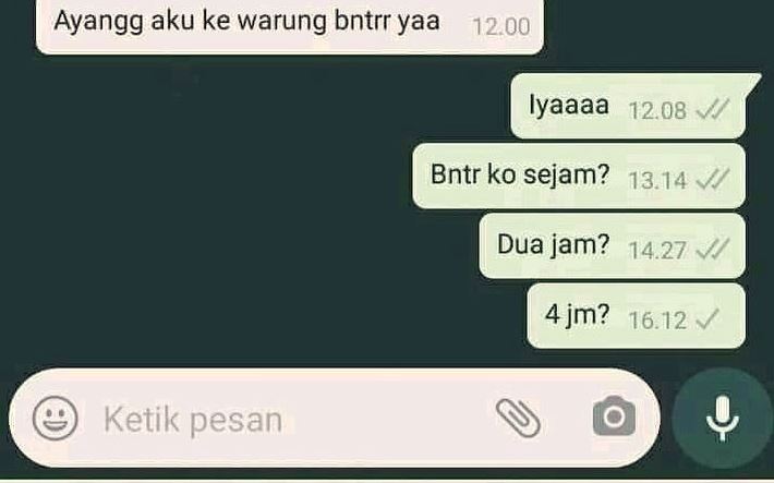 Chat lucu pacar senang ini cuma awalan doang Berbagai sumber