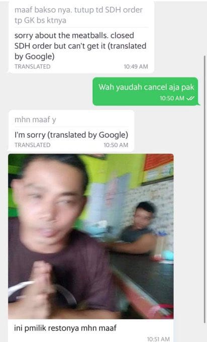 Chat lucu driver ojek online kebingungan  X/@ForRecomd