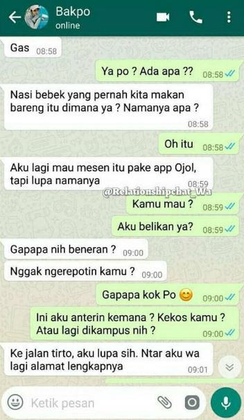 Chat lucu definisi orang terlalu bucin Berbagai sumber