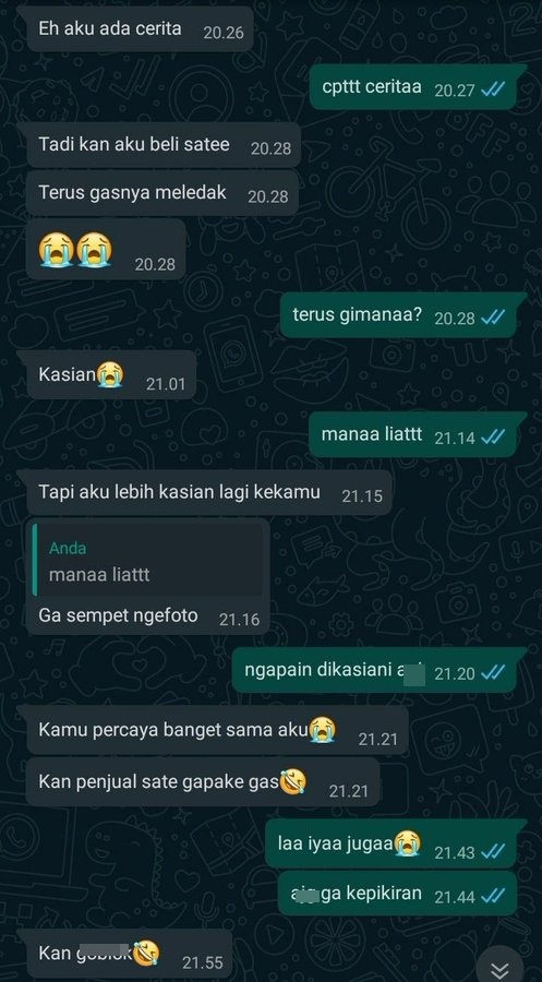 Chat lucu sama temen ini endingnya bikin senyum getir © X Chat lucu sama temen ini endingnya bikin senyum getir © X