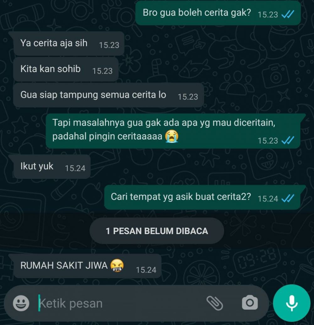 Chat lucu sama temen ini endingnya bikin senyum getir © X Chat lucu sama temen ini endingnya bikin senyum getir © X
