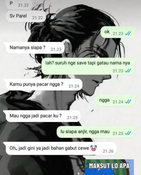 Chat lucu minta save nomor Berbagai sumber