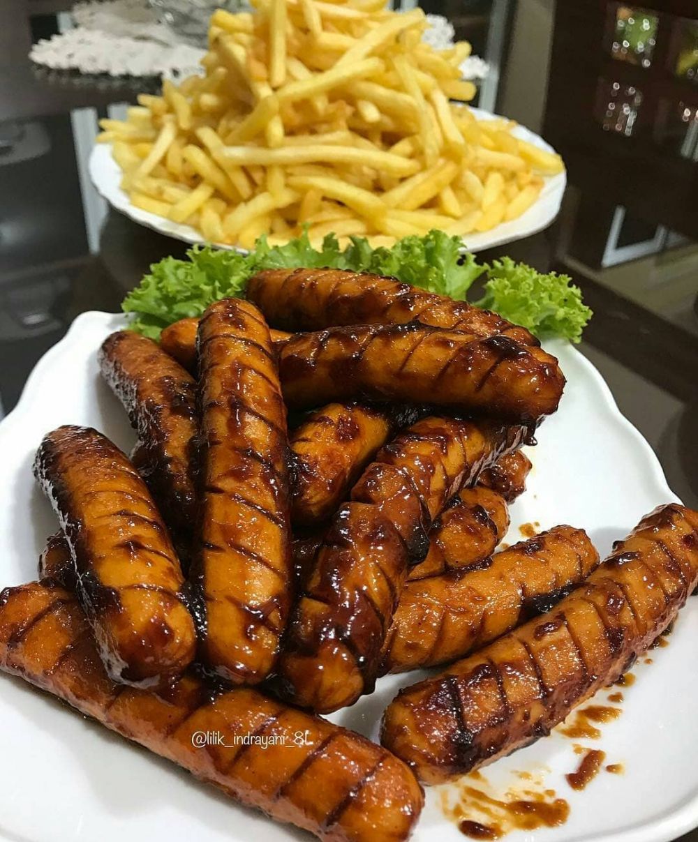 13 Resep sosis bakar berbagai bumbu untuk takjil buka puasa, lezat, simpel, dan mudah ditiru