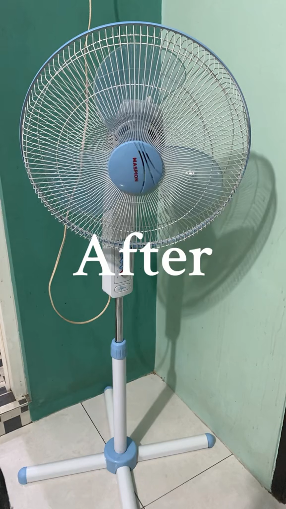 Kinclong dalam 15 menit, ini cara bersihkan debu kipas angin tanpa dibongkar cuma pakai 2 bahan dapur