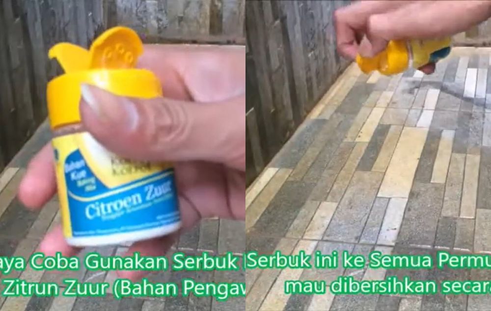 Tanpa diberi sitrun, ini trik bersihkan kerak kuning keramik kamar mandi cuma pakai 1 bahan kue