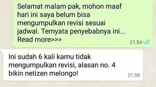 chat lucu mahasiswa pusing Berbagai sumber