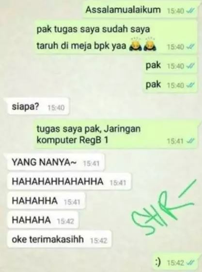 chat lucu mahasiswa pusing Berbagai sumber