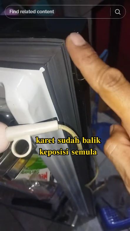 Tak perlu dibongkar, ini trik mengatasi karet pintu kulkas yang kaku dan bengkok agar kembali rapat