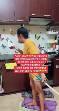 Diberi surprise oleh majikan TikTok/@cahayadewi80