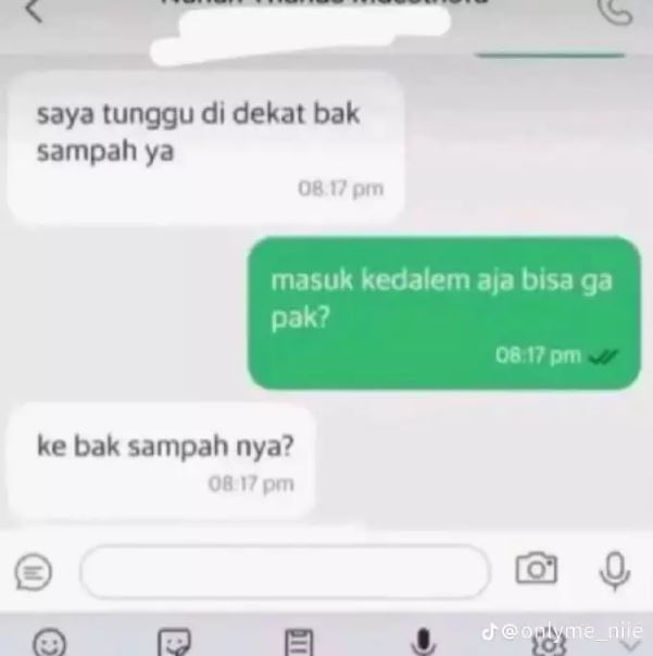 Chat lucu driver ojek online saat antar pesanan Berbagai sumber