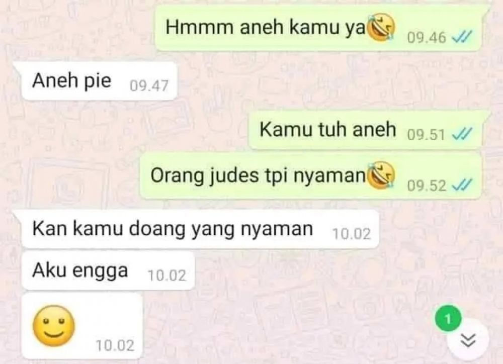 Chat lucu orang bucin sama gebetan © X