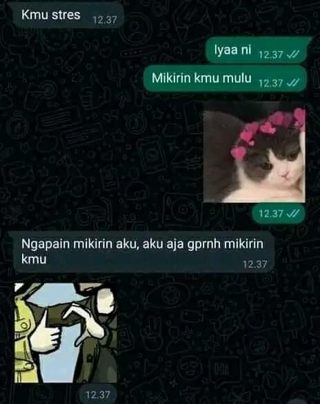 Chat lucu orang bucin sama gebetan © X