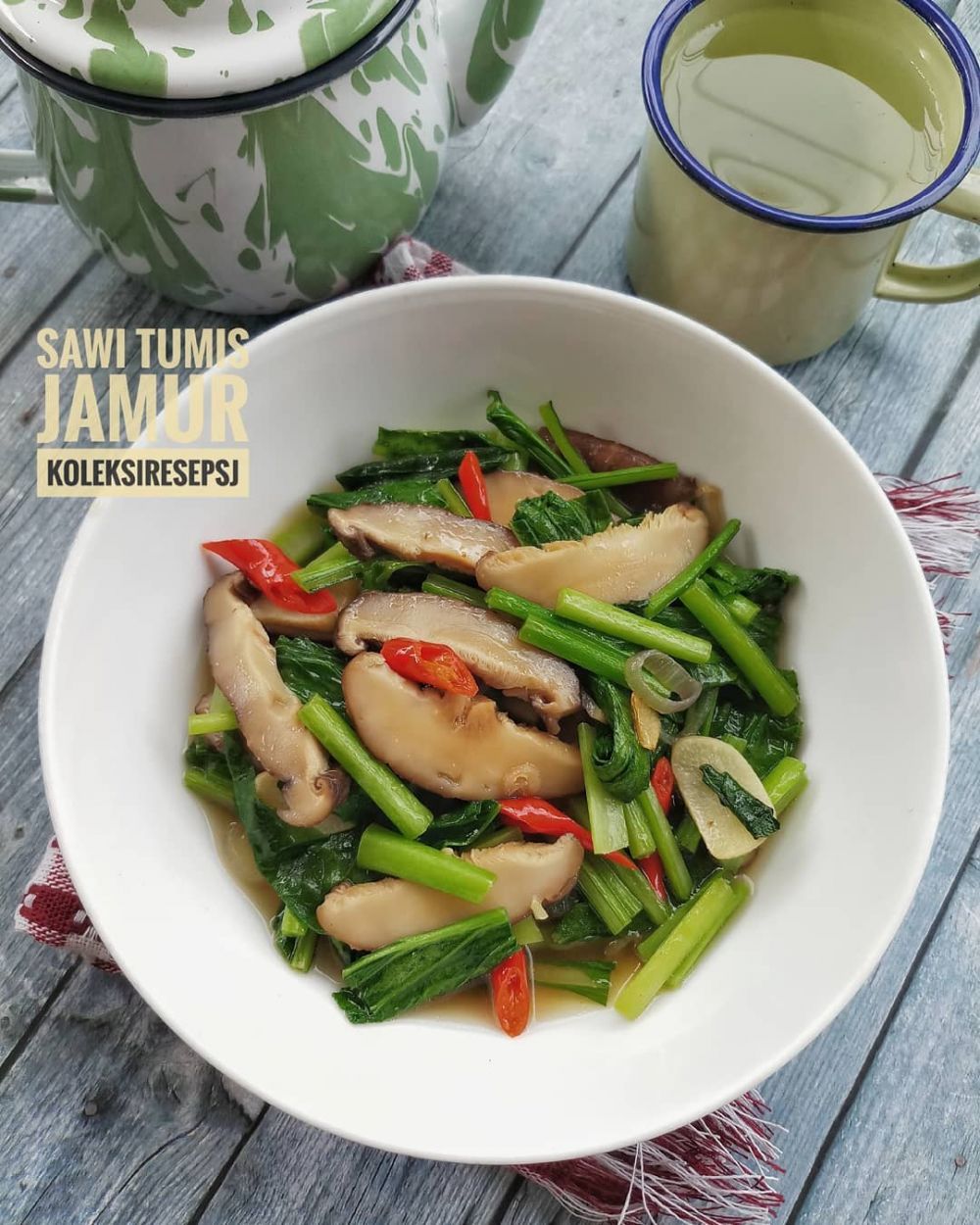 17 Resep sawi hijau untuk sahur, enak, praktis, sehat, dan sederhana