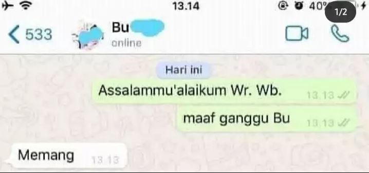 Chat lucu dosen ke mahasiswanya absurd Berbagai sumber
