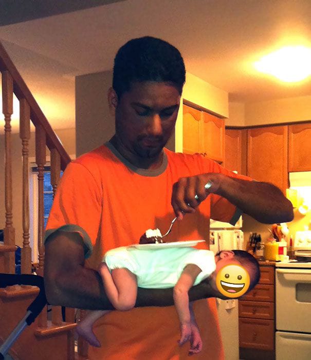 kelakuan bapak saat dipasrahin ngemong anak berbagai sumber