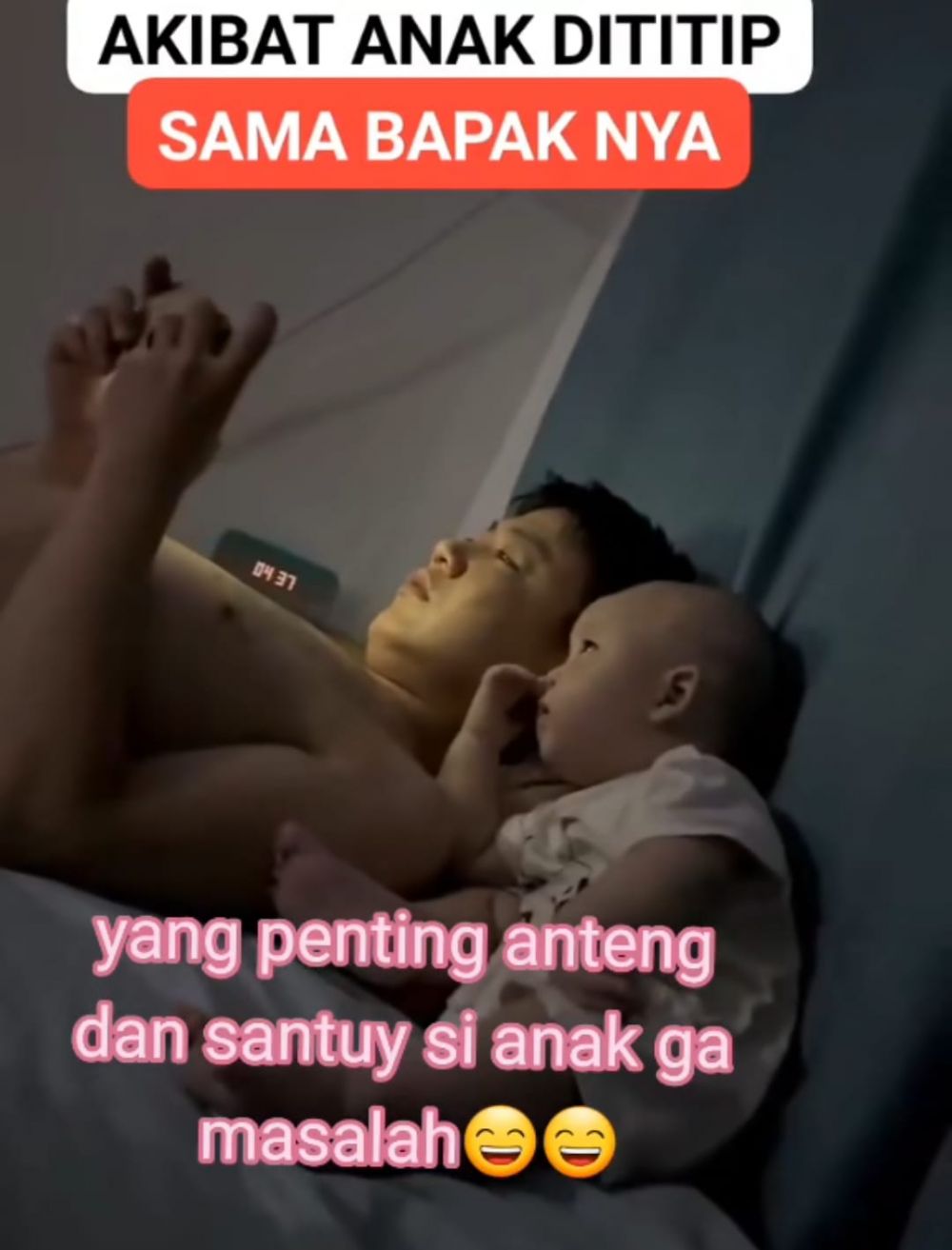 kelakuan bapak saat dipasrahin ngemong anak berbagai sumber