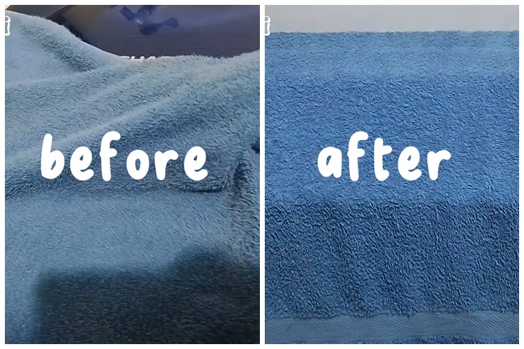 Tanpa diberi sitrun, ini trik mencuci handuk dekil jadi kinclong pakai tambahan 2 bahan dapur