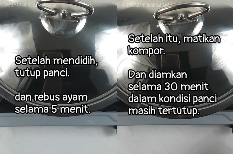 Cuma 15 menit, begini trik merebus daging ayam kampung agar cepat empuk tanpa presto