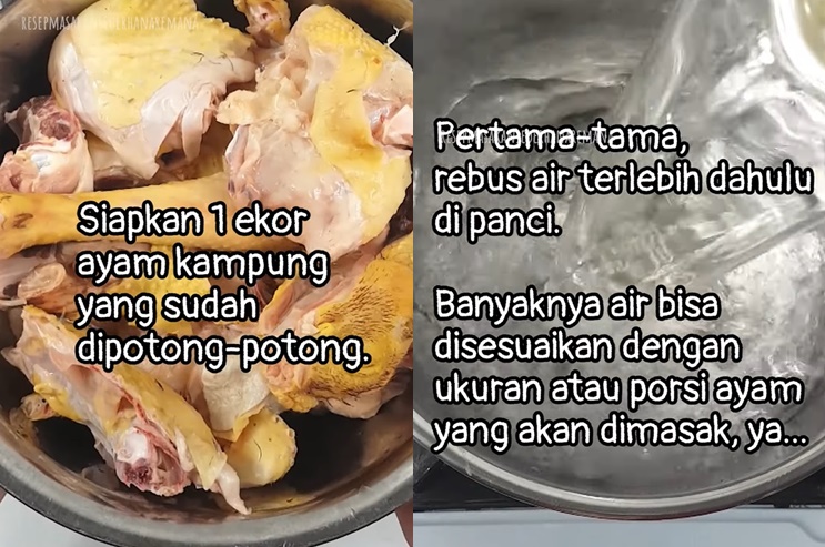 Cuma 15 menit, begini trik merebus daging ayam kampung agar cepat empuk tanpa presto