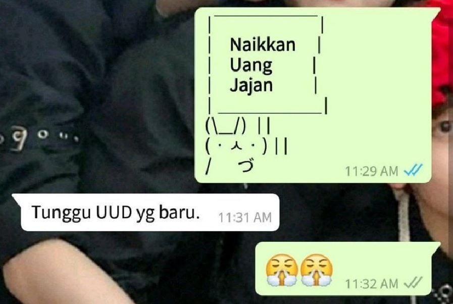 Chat lucu minta uang ke orang tua © X Chat lucu minta uang ke orang tua © X