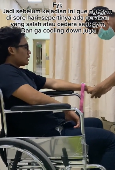 Badannya tidak bisa bergerak setelah nge-gym TikTok/@fadhel947