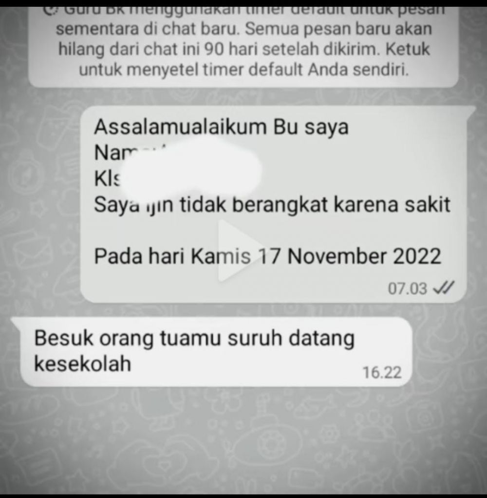 Chat lucu minta izin tidak masuk sekolah dari berbagai sumber Chat lucu minta izin tidak masuk sekolah dari berbagai sumber