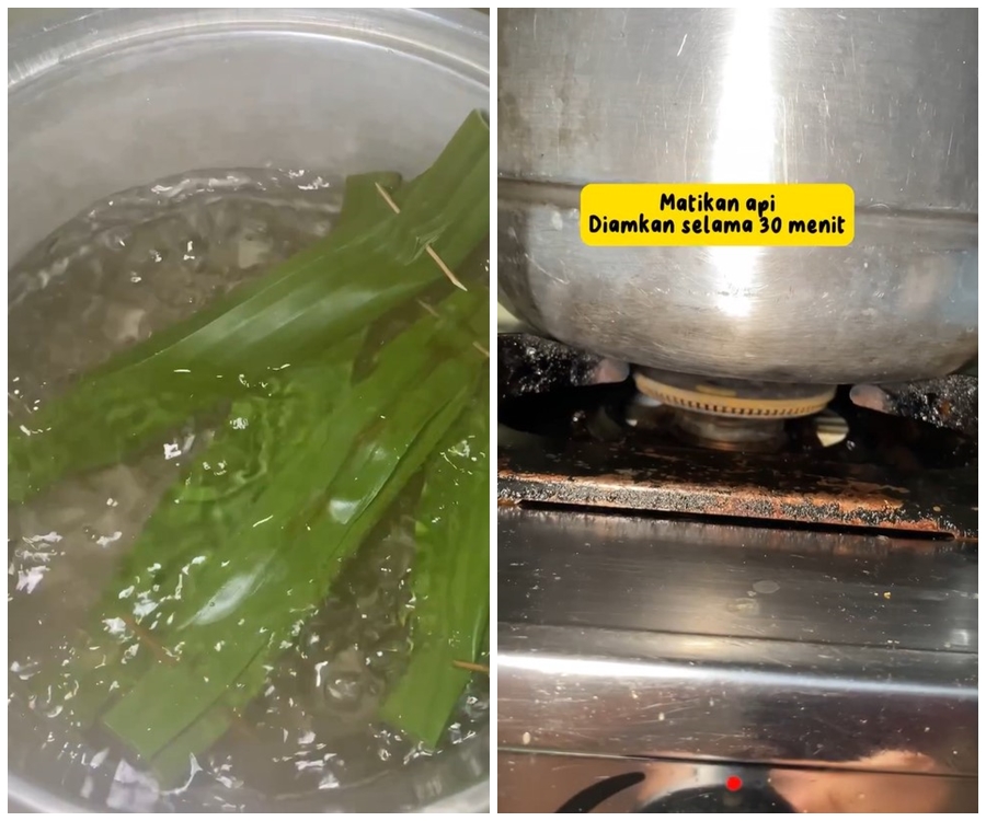 Pulen dalam 12 menit, wanita muda ini bagikan trik merebus lontong daun pisang agar semakin hemat gas