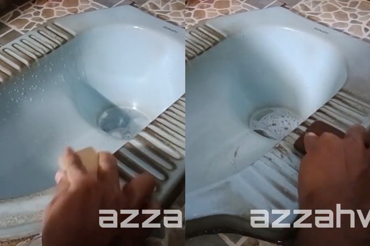 Bukan pakai baking soda, ini trik bersihkan kerak hitam di kloset pakai tambahan 1 bahan dapur