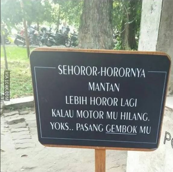 Potret kocak imbauan parkir Berbagai sumber