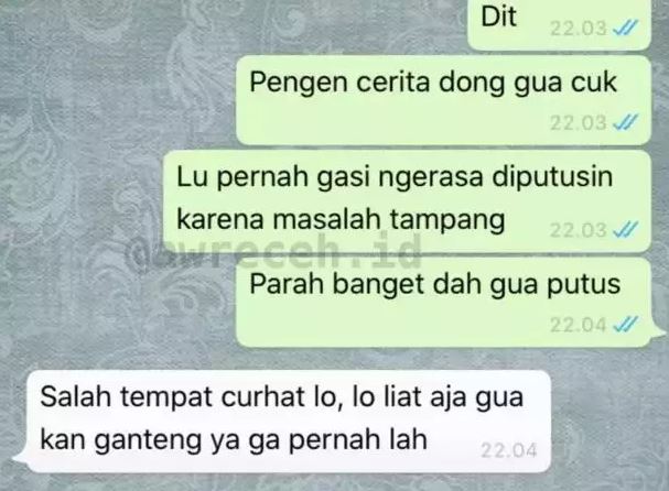 Chat lucu pas curhat sama temen ini responsnya absurd abis Berbagai sumber