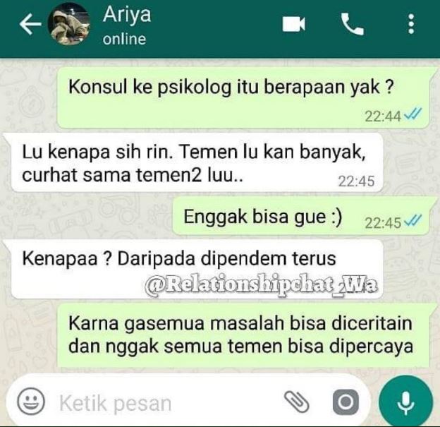 Chat lucu pas curhat sama temen ini responsnya absurd abis Berbagai sumber