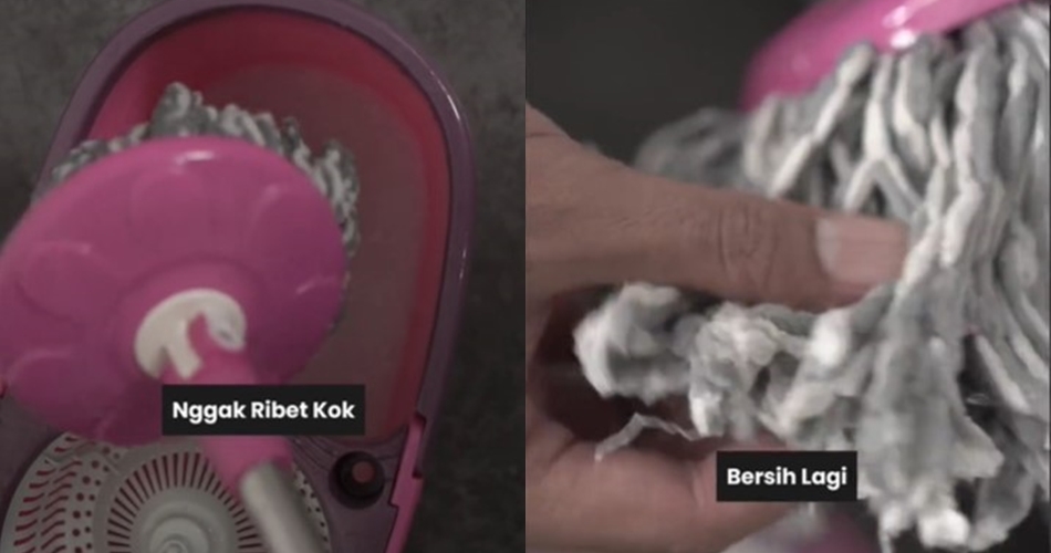 Tanpa direndam detergen, ini trik memutihkan kain pel kotor berminyak cuma pakai 3 bahan dapur